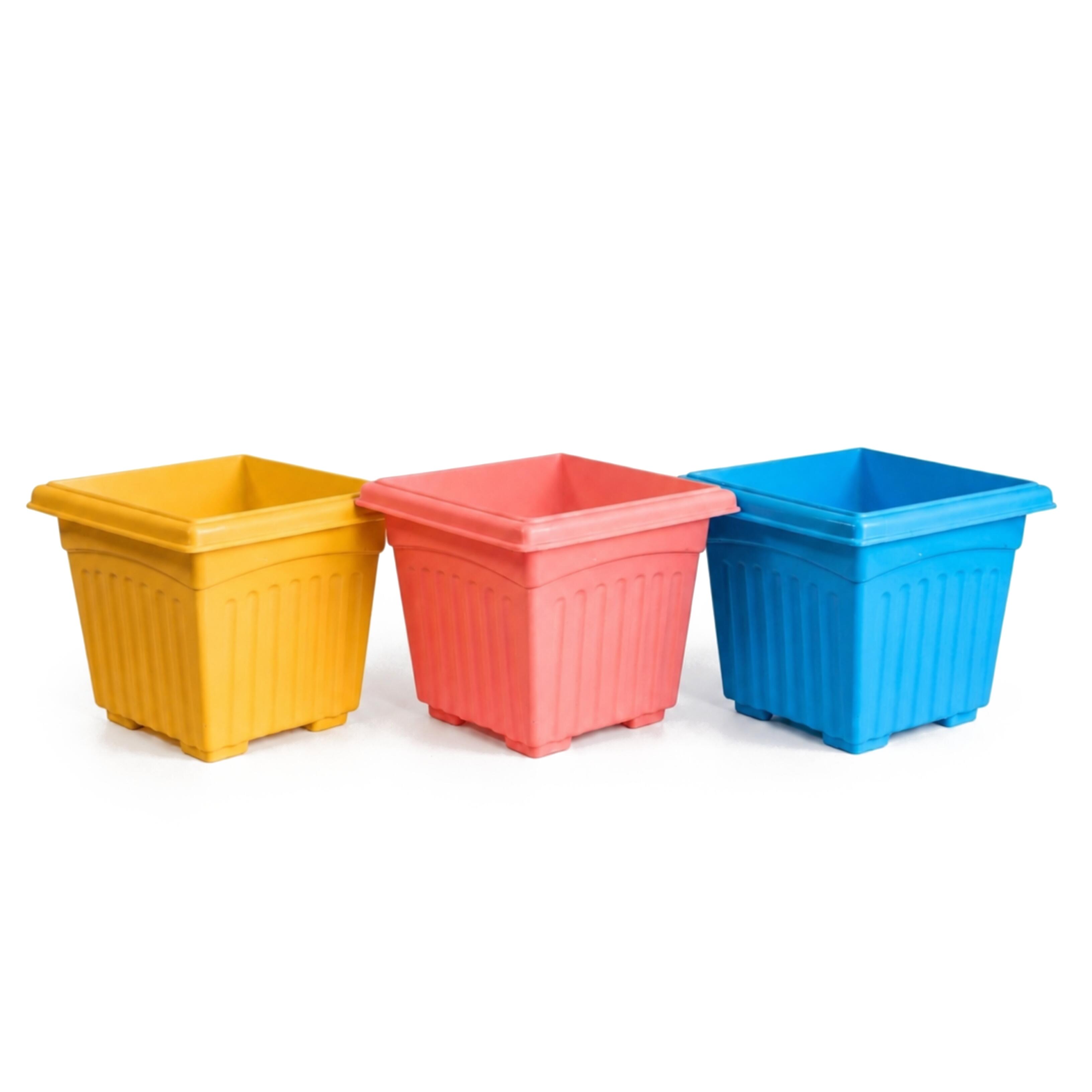 BP Plastic Khandani Planter 7 Inch - 5pcs Set (প্লাস্টিক টব)